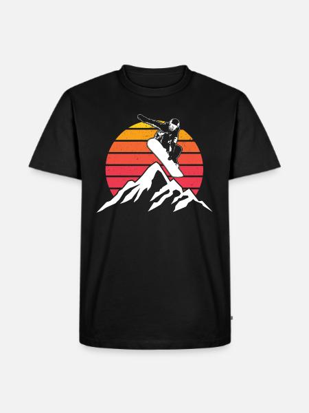 Snowboarding | Snowboard Snowboarder Gift ideas - Men's Premium Organic T-Shirt - black