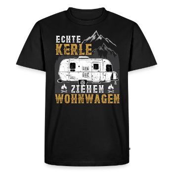 Wohnwagen Wohnmobil Camping Opa Spruch Geschenk - Männer Premium Bio T-Shirt - Schwarz - Vorne - Nico (187cm)