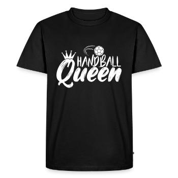 Handball Queen | Handball player sport team gifts - Men's Premium Organic T-Shirt - black - Front - Nico (187cm)