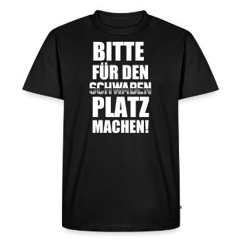 Swabia | Schwäbisch Ländle Schwabe gift ideas - Men's Premium Organic T-Shirt - black - Front - Nico (187cm)