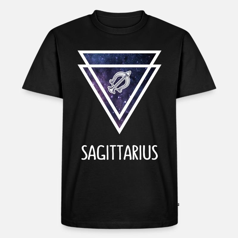 Sternzeichen Sagittarius - Männer Premium Bio T-Shirt - Schwarz