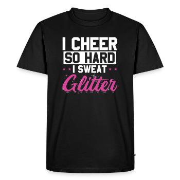 Cheerleaders Sayings Cheer Cheerleading gifts - Men's Premium Organic T-Shirt - black - Front - Nico (187cm)