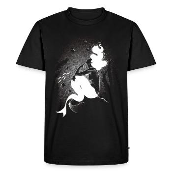 23703121 C240 4811 B09D B11419FD11D9 - T-shirt Premium bio Homme - noir - Devant - Nico (187cm)