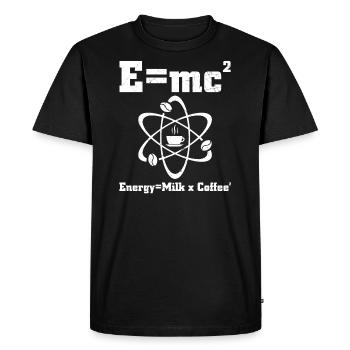 Professeur de physique | Idée cadeau science physicien - T-shirt Premium bio Homme - noir - Devant - Nico (187cm)