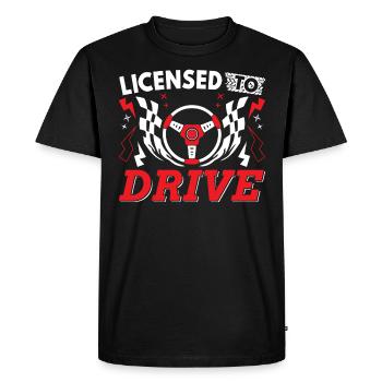 Permis de conduire réussi l'examen de conduite cadeau - T-shirt Premium bio Homme - noir - Devant - Nico (187cm)