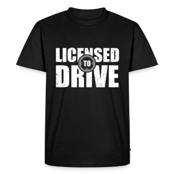 Permis de conduire réussi l'examen de conduite cadeau - T-shirt Premium bio Homme - noir - Devant - Nico (187cm)