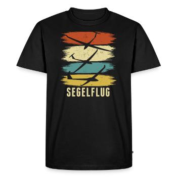 Planeurs | Planeur Planeur Cadeaux - T-shirt Premium bio Homme - noir - Devant - Nico (187cm)