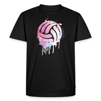 Jouer au volleyball | Cadeau de sport d'équipe de volleyball - T-shirt Premium bio Homme - noir - Devant - Nico (187cm)