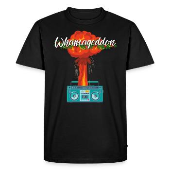 Whamageddon earwig music radio humor fun - Men's Premium Organic T-Shirt - black - Front - Nico (187cm)