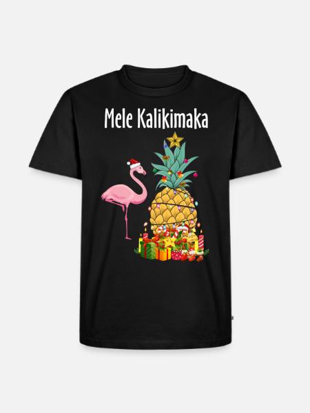 mele kalikimaka - Men's Premium Organic T-Shirt - black