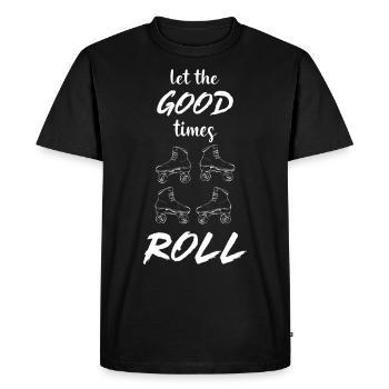 Roller skating Roller skates - Men's Premium Organic T-Shirt - black - Front - Nico (187cm)