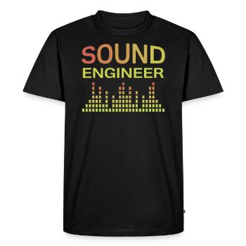 Sound engineer sound engineer - Men's Premium Organic T-Shirt - black - Front - Nico (187cm)