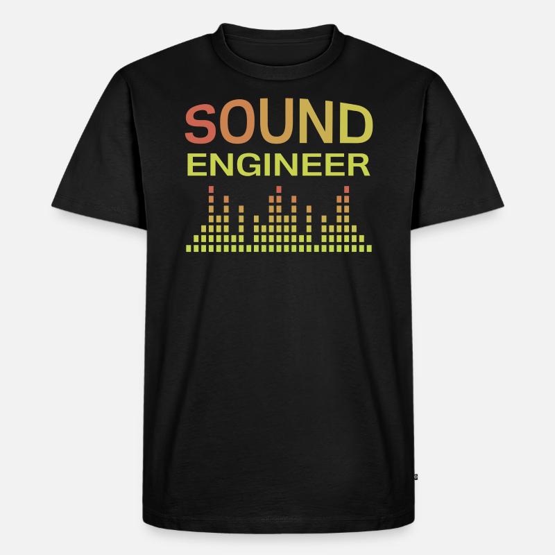 Sound Engineer Tontechniker - Männer Premium Bio T-Shirt - Schwarz