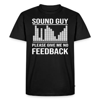 Sound technician sound audio engineering saying - Men's Premium Organic T-Shirt - black - Front - Nico (187cm)
