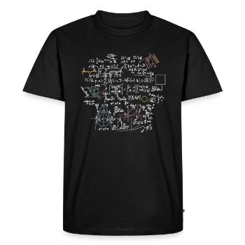 What Part of Math Mathe Solution Math Mathematics - Men's Premium Organic T-Shirt - black - Front - Nico (187cm)