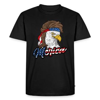 Merica 4th Of July America USA Eagle Kamala Harris - Men's Premium Organic T-Shirt - black - Front - Nico (187cm)