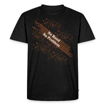Offroad no road no problem - T-shirt Premium bio Homme - noir - Devant - Nico (187cm)