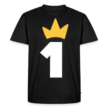 One Crown 1 An Bébé Premier Anniversaire - T-shirt Premium bio Homme - noir - Devant - Nico (187cm)
