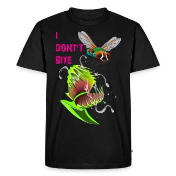 JE NE MORDS PAS - T-shirt Premium bio Homme - noir - Devant - Nico (187cm)