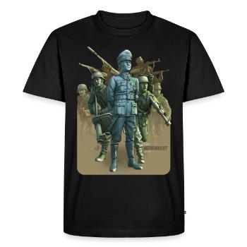 Soldats allemands de la Seconde Guerre mondiale - T-shirt Premium bio Homme - noir - Devant - Nico (187cm)