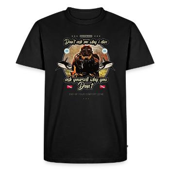 Plongée - Funny Saying Shark 200 Bar Cadeau - T-shirt Premium bio Homme - noir - Devant - Nico (187cm)