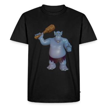 Troll - T-shirt Premium bio Homme - noir - Devant - Nico (187cm)