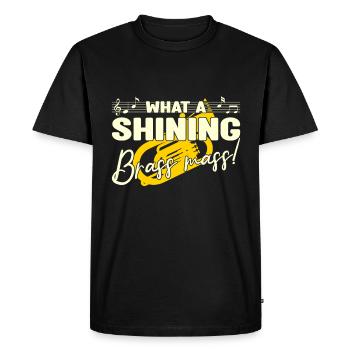 Quel cadeau de joueur de baryton Shining Brass Mass - T-shirt Premium bio Homme - noir - Devant - Nico (187cm)