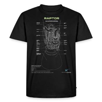 23F 0042 bk - T-shirt Premium bio Homme - noir - Devant - Nico (187cm)