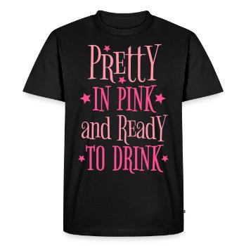 Enterrement de vie de garçon Alcool Jolie En Rose Prêt À Boire - T-shirt Premium bio Homme - noir - Devant - Nico (187cm)