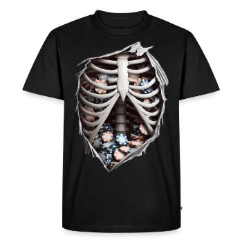 Casino avec passion - T-shirt Premium bio Homme - noir - Devant - Nico (187cm)