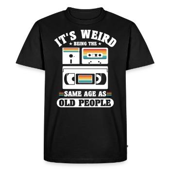 Pension de retraité 50ème 60ème anniversaire 80s 90s cadeau - T-shirt Premium bio Homme - noir - Devant - Nico (187cm)
