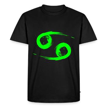 Krebs Cancer Sternzeichen Design Symbol Grün - T-shirt Premium bio Homme - noir - Devant - Nico (187cm)