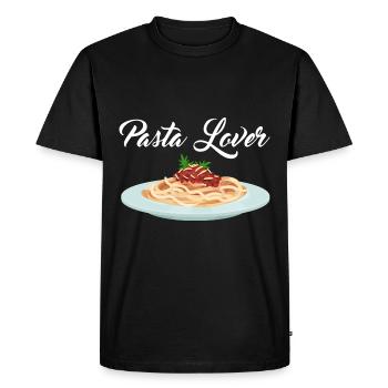 Pasta Lover Noodles Ramen Spaghetti Bolognese Fan - Men's Premium Organic T-Shirt - black - Front - Nico (187cm)