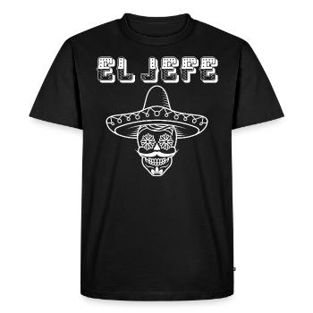 le patron, El Jefe, El patron - T-shirt Premium bio Homme - noir - Devant - Nico (187cm)