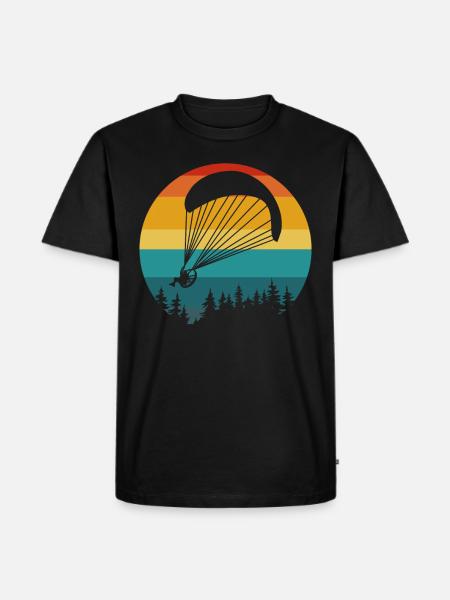 vintage paramotor lover - Herre Premium økologisk T-shirt - sort