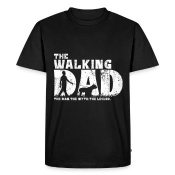 CONTINENTA BULLDOG Bulldogge Walking Papa - T-shirt Premium bio Homme - noir - Devant - Nico (187cm)