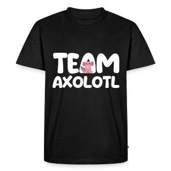 Axolotl - T-shirt Premium bio Homme - noir - Devant - Nico (187cm)