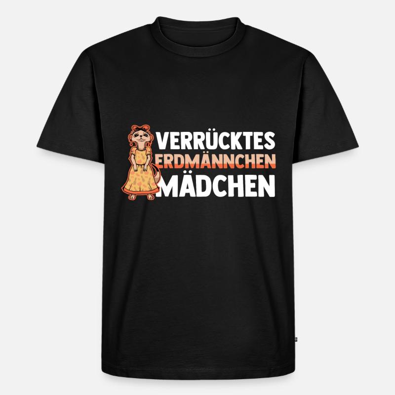Erdmännchen - Männer Premium Bio T-Shirt - Schwarz