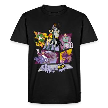 DC Comics Robin Bösewichte Gruppenbild - Männer Premium Bio T-Shirt - Schwarz - Vorne - Nico (187cm)