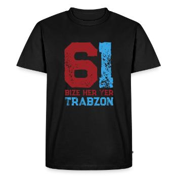 Bize her yer Trabzon - T-shirt Premium bio Homme - noir - Devant - Nico (187cm)