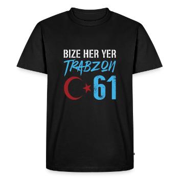 Bize her yer Trabzon - T-shirt Premium bio Homme - noir - Devant - Nico (187cm)