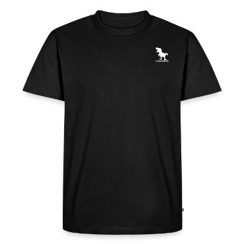 Vinosaure - T-shirt Premium bio Homme - noir - Devant - Nico (187cm)