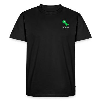 Vinosaure - T-shirt Premium bio Homme - noir - Devant - Nico (187cm)