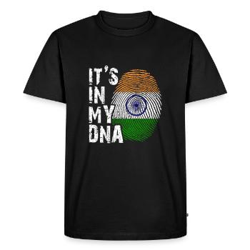 It's in my DNA India Indien - Men's Premium Organic T-Shirt - black - Front - Nico (187cm)
