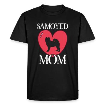 samoyed mom Samojede - Men's Premium Organic T-Shirt - black - Front - Nico (187cm)