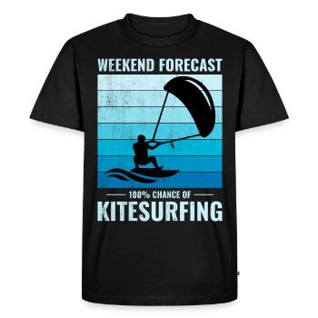 Kitesurfing Kiteboarding Kiteboarder Kitesurf - Men's Premium Organic T-Shirt - black - Front - Nico (187cm)