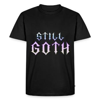 Still Goth! Gothic Aesthetics Y2K Cross - Men's Premium Organic T-Shirt - black - Front - Nico (187cm)