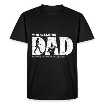 Beauceron chien chien disant papa papa maître - T-shirt Premium bio Homme - noir - Devant - Nico (187cm)