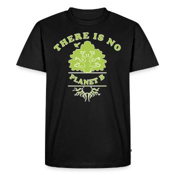 Durabilité - T-shirt Premium bio Homme - noir - Devant - Nico (187cm)