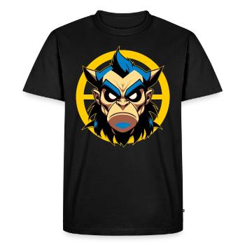 Evil man with horns - Men's Premium Organic T-Shirt - black - Front - Nico (187cm)